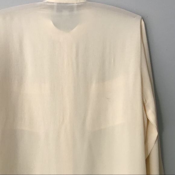 Emanuel Ungaro Ivory Silk Button Down Top - 4 - Picture 5 of 7